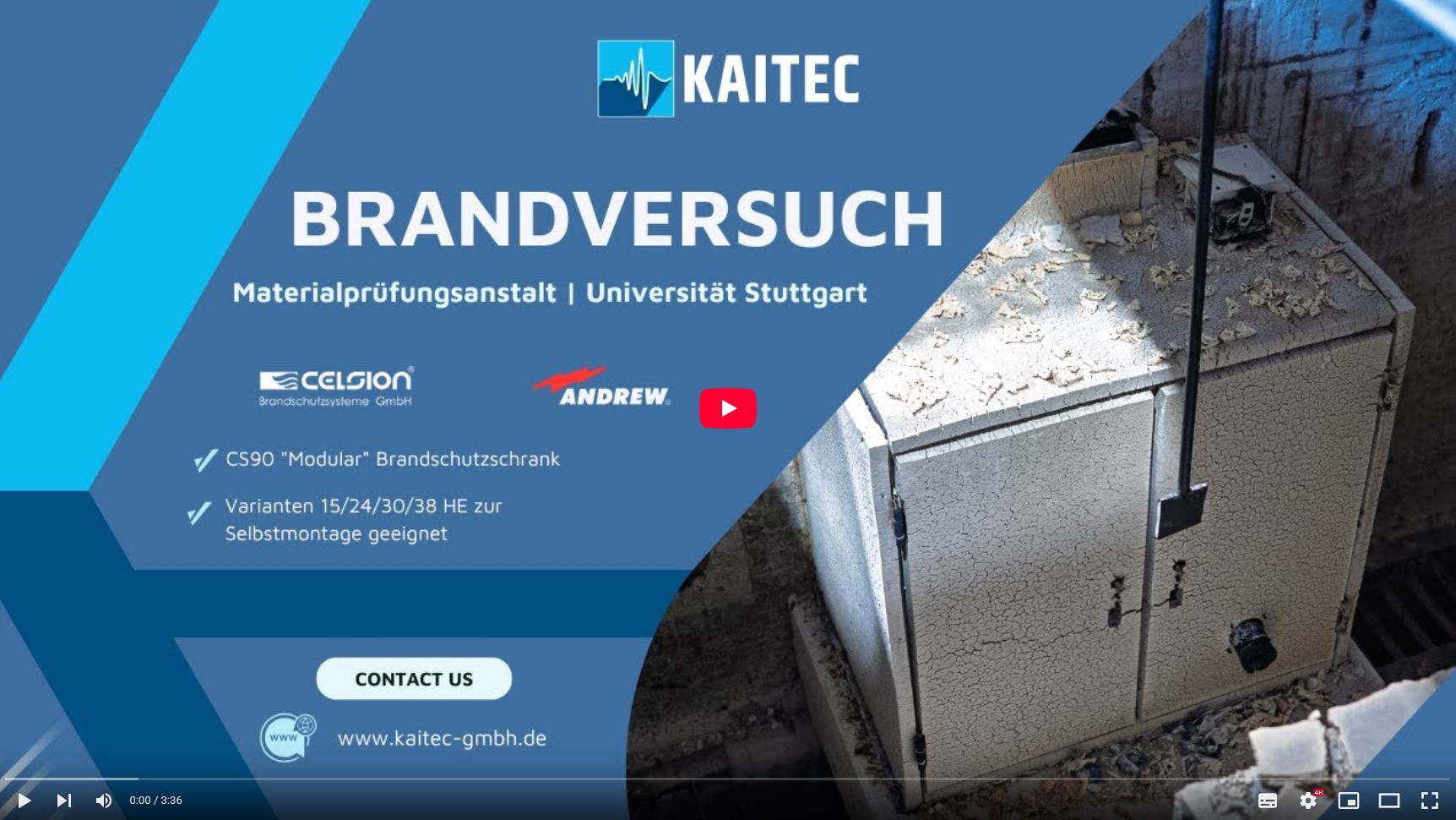 KAITEC Brandversuch 2025 / MPA Stuttgart 
